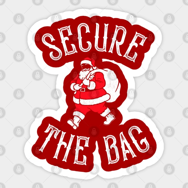 Secure The Bag Santa Sticker by Tingsy